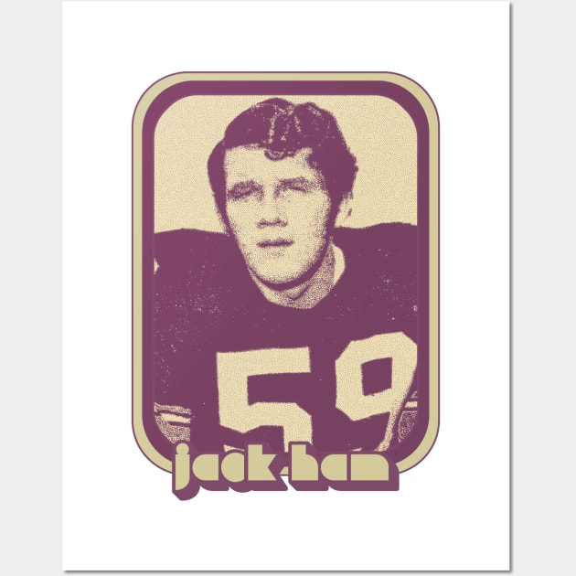 Jack Ham // Retro Style Football Fan Gift Design Wall Art by DankFutura